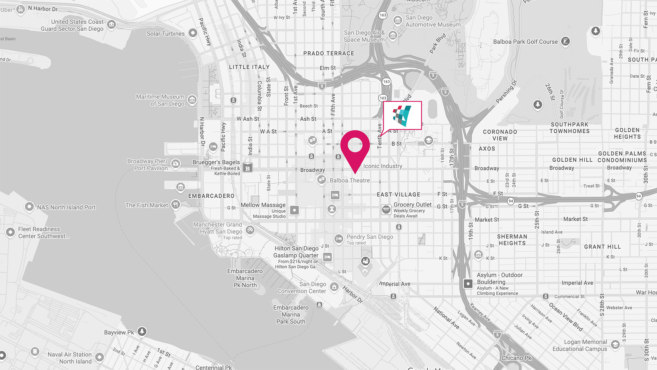 Iconic Industry San Diego Office Location Map